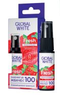 GLOBAL WHITE Сочная клубника Освежающий спрей для полости рта, 15 мл