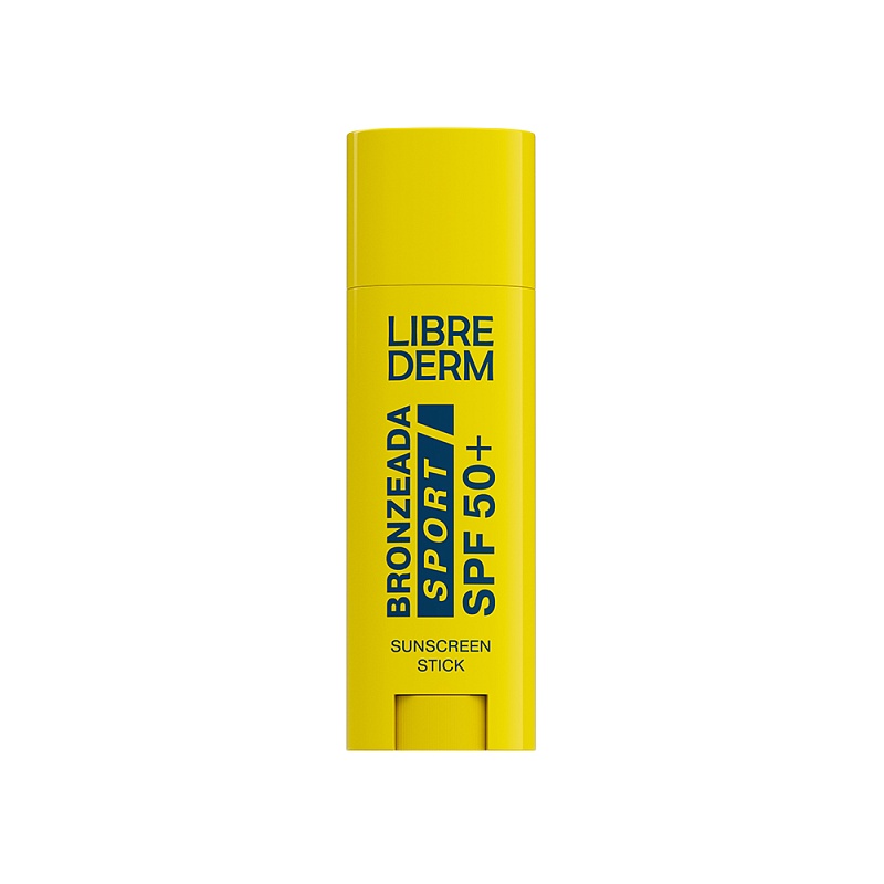Bronzeada Librederm Солнцезащитный стик для губ и лица SPF 50+ SPORT, 4,8 г